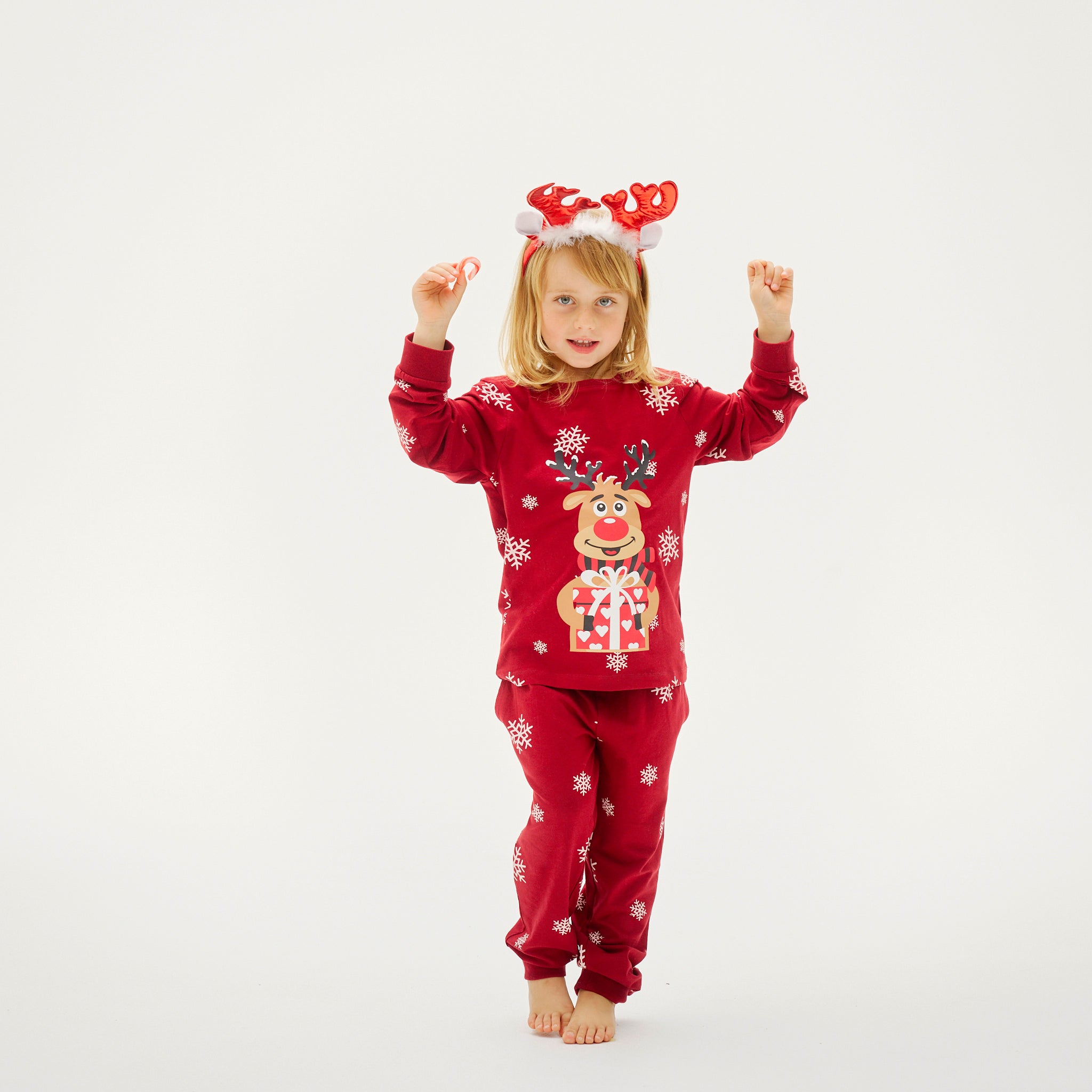 Pyjama Adorable De Rudolphe Rouge - Enfants.